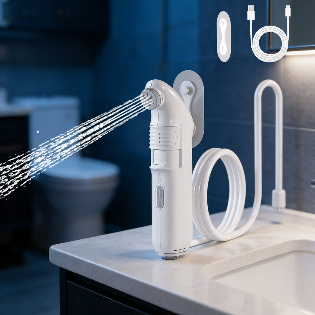 Electric Travel Bidet 4 Sprayer Modes Portable Handheld Bidet Built-in Rechargeable 1600mAh Battery JP94-PB-239B