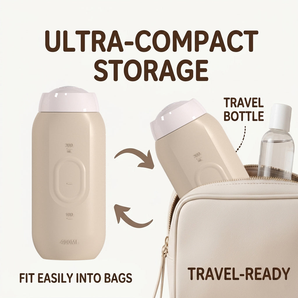 400ml Portable Bidet Sprayer for Women or Men, Large Bidet Peri Bottle Leak-Proof, Handheld Travel Bidet for Personal Hygiene, Home, Office, Outdoor & Postpartum Care