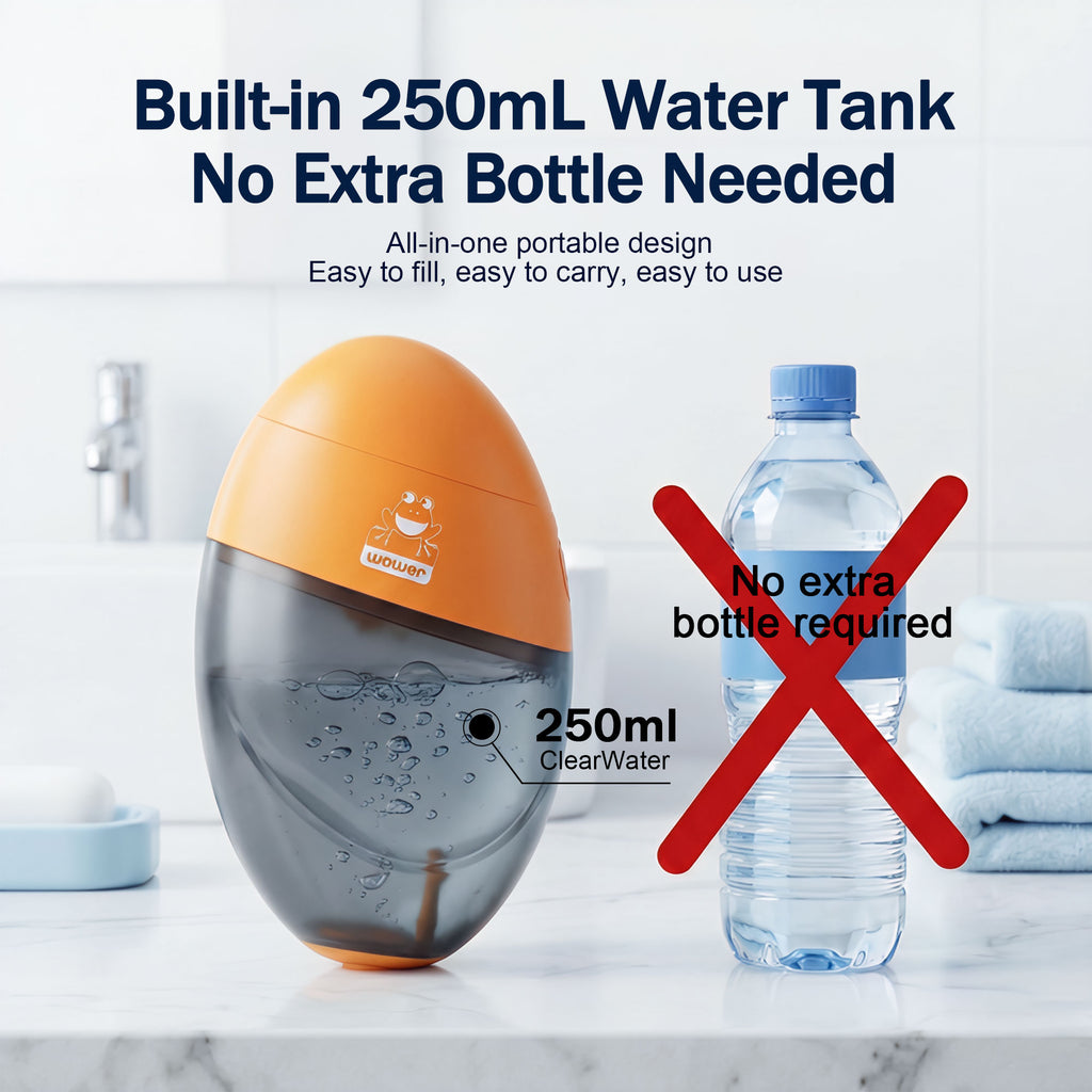 Rechargeable Electric Portable Bidet for Women, Handheld Travel Bidet Sprayer with 300mL Water Tank, USB Charging, 2 Adjustable Spray Modes