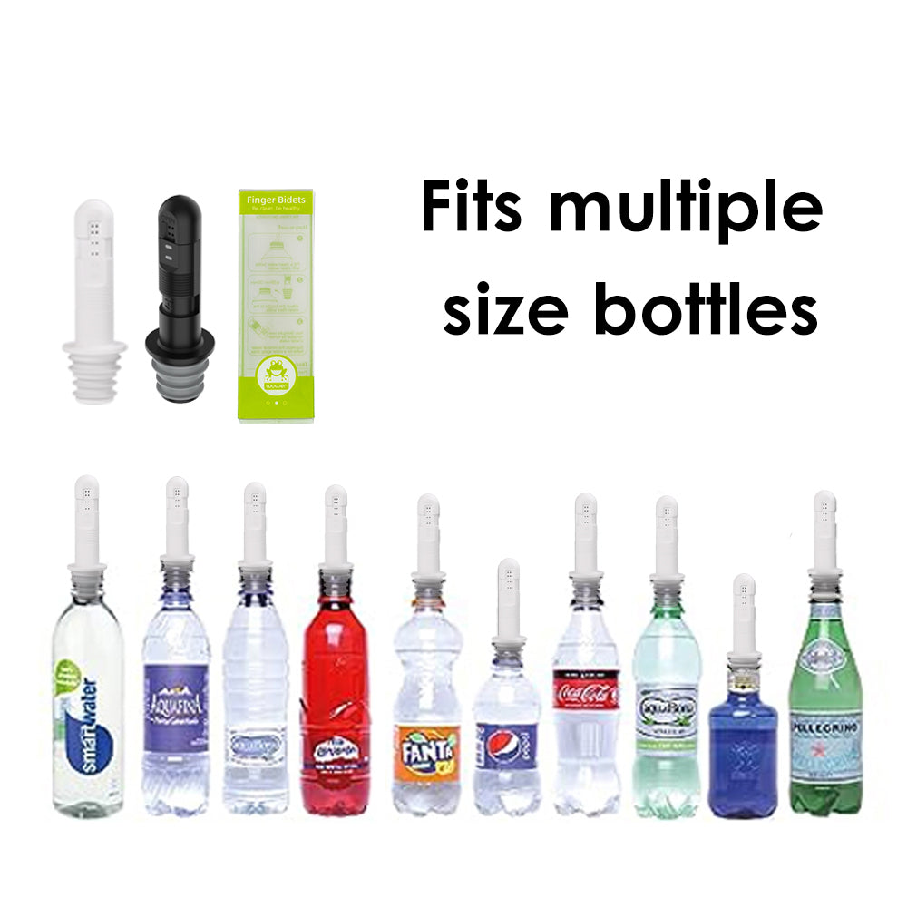 2pcs WOWER Handheld Backpacking Bidet Portable Peri Bottle for Travel, Toilet, or Camping. Compatible with Every Bottle, Ultralight