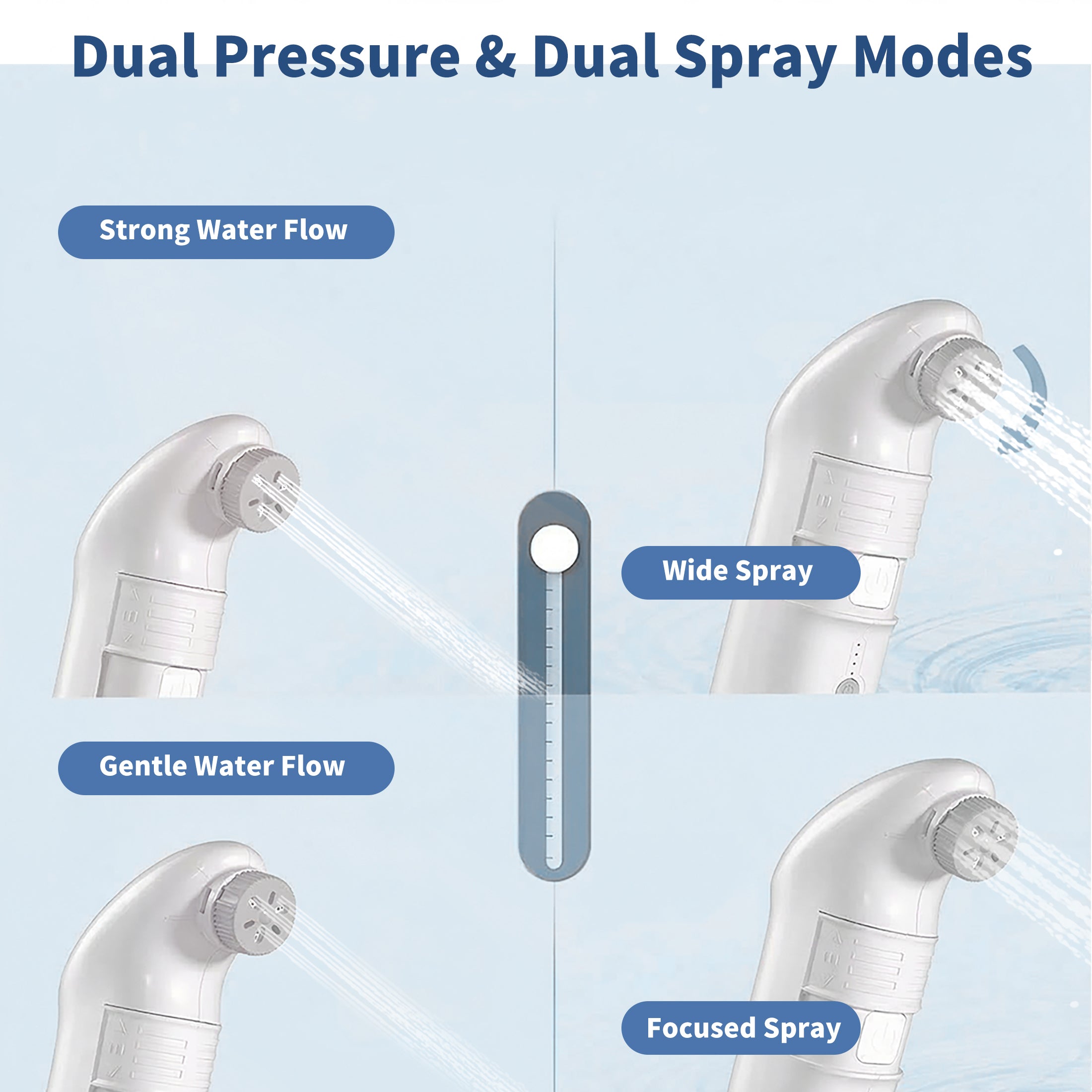 Portable Electric Bidet Included 10L Water Bucket 4 Sprayer Modes Personal Shattaf Built-in 1600mAh Rechargeable Battery JP